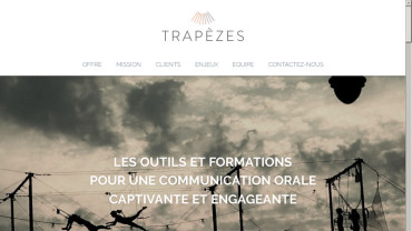 Page d'accueil du site : Trapèzes