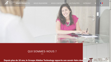 Page d'accueil du site : Altelios Technology Group