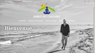 Page d'accueil du site : Samui Life Coaching