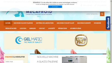 Page d'accueil du site : Meca-Froid