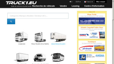 Page d'accueil du site : Truck