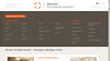 Page d'accueil du site : Dr Santini