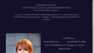Page d'accueil du site : Isabelle Gracia