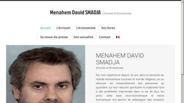 Page d'accueil du site : Menahem David Smadja 