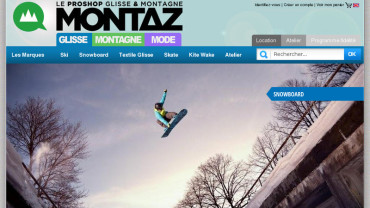 Page d'accueil du site : Montaz