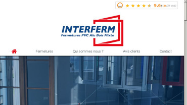 Page d'accueil du site : Interferm