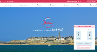 Page d'accueil du site : La Fontaine