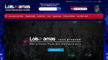 Page d'accueil du site : Loisiramas