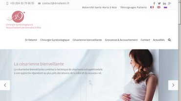 Page d'accueil du site : Dr Velemir