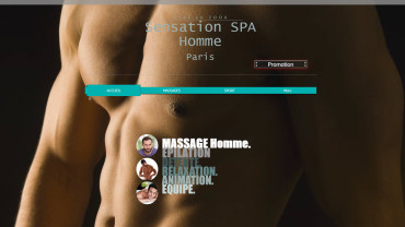 Page d'accueil du site : Sensation Spa