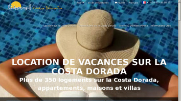 Page d'accueil du site : Litoral Costa Dorada