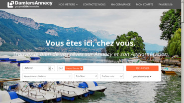 Page d'accueil du site : Damiers Annecy