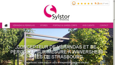 Page d'accueil du site : Sylstor Strasbourg