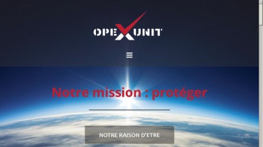 Page d'accueil du site : OpexUnit