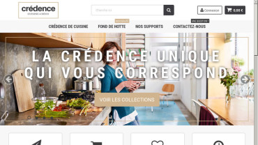 Page d'accueil du site : Crédence Cuisine Déco