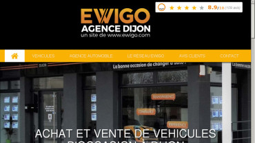 Page d'accueil du site : Ewigo Dijon