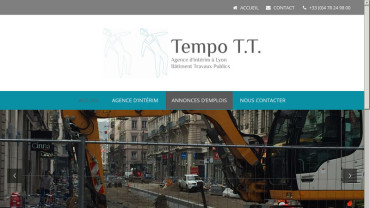 Page d'accueil du site : Tempo T.T.