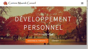 Page d'accueil du site : Corinne Maarek