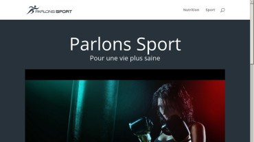 Page d'accueil du site : Parlons Sport