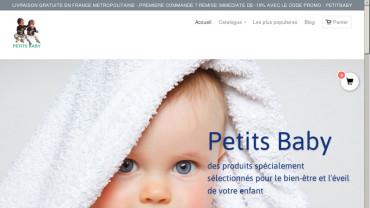 Page d'accueil du site : Petits Baby