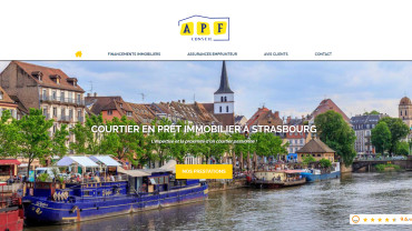 Page d'accueil du site : APF Conseil