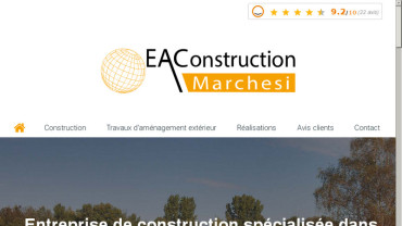 Page d'accueil du site : EAC Marchesi