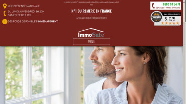 Page d'accueil du site : ImmoSafe