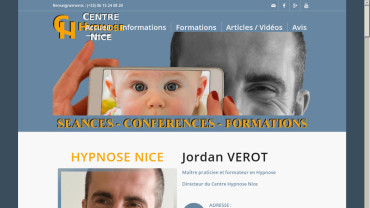 Page d'accueil du site : Jordan Verot