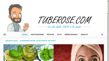 Page d'accueil du site : Tube Rose