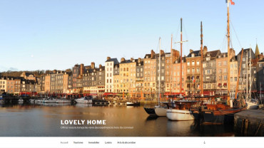 Page d'accueil du site : Lovely Home