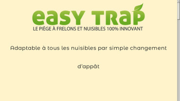 Page d'accueil du site : Easy Trap