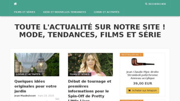 Page d'accueil du site : Actualite-fr.com