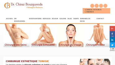 Page d'accueil du site : Docteur Chiraz Bouzguenda