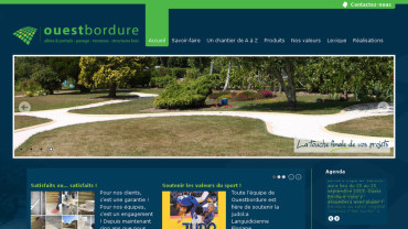 Page d'accueil du site : Ouest Bordure