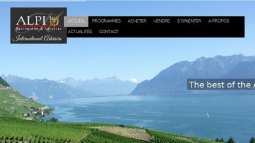Page d'accueil du site : Alpi Advisers