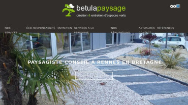 Page d'accueil du site : Betula Paysage