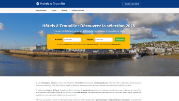 Page d'accueil du site : Hôtels à Trouville