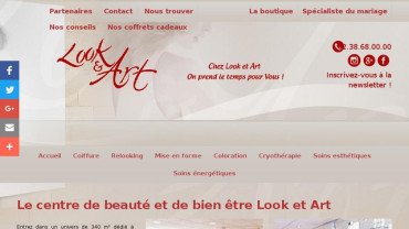 Page d'accueil du site : Look et Art