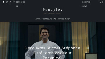 Page d'accueil du site : Panoplee