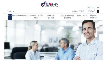 Page d'accueil du site : Fidoma