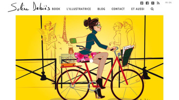 Page d'accueil du site : Solène Debiès