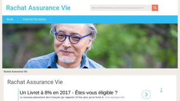 Page d'accueil du site : Rachat Assurance Vie