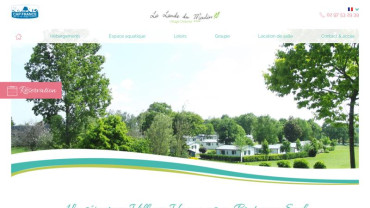 Page d'accueil du site : La Lande du Moulin