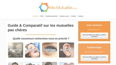 Page d'accueil du site : Ma-Mutuelle