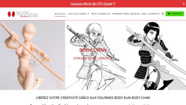 Page d'accueil du site : Body Kun Révolution