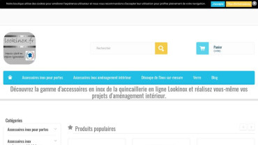 Page d'accueil du site : Lookinox