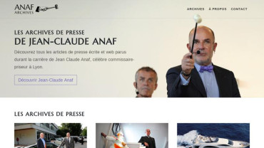 Page d'accueil du site : Anaf Archives
