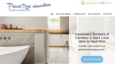 Page d'accueil du site : Pascal Rust Rénovation