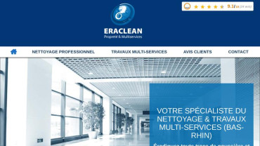 Page d'accueil du site : Eraclean
