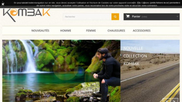 Page d'accueil du site : Kombak